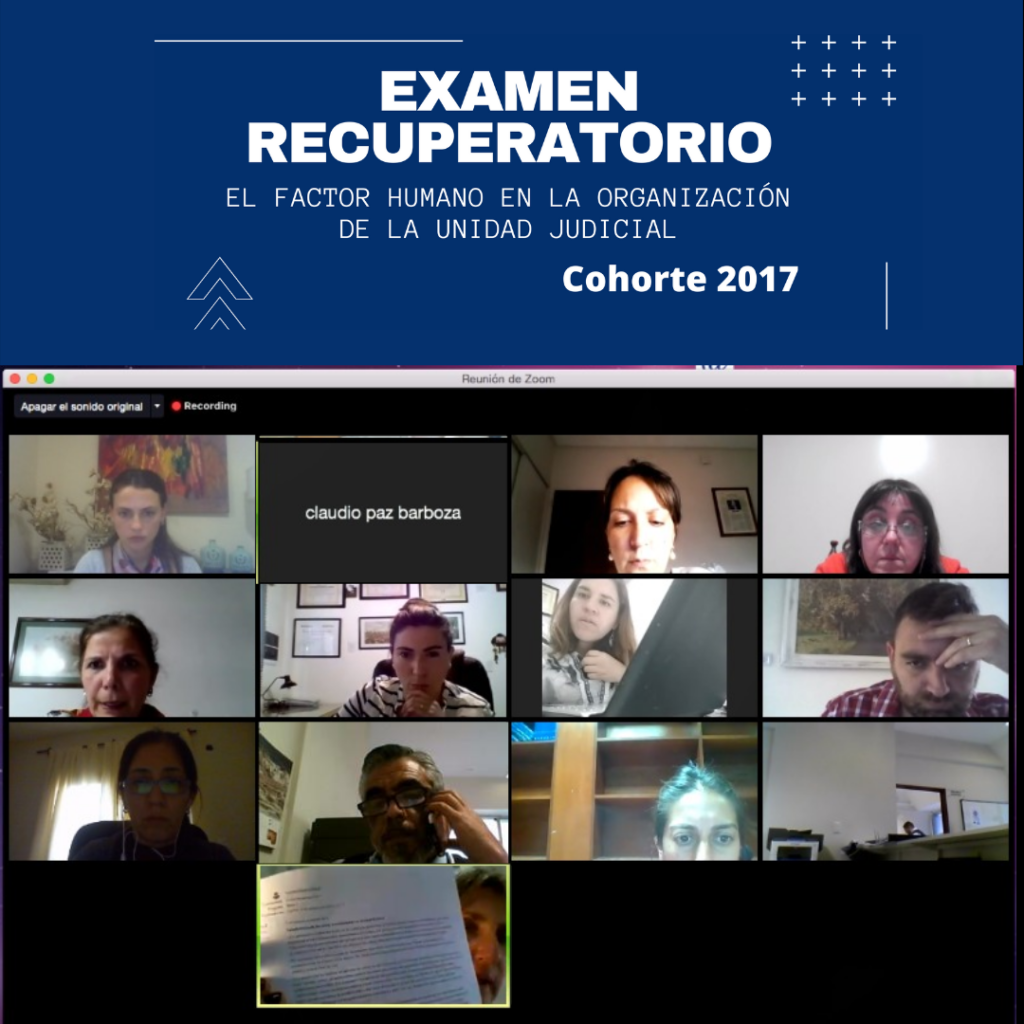 Primer examen modalidad virtual de la Escuela Judicial